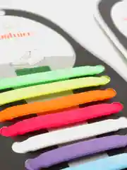 Шнурки силиконовые, 16 штук, разноцветные