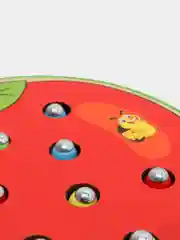 Зеленый магнитная рыбалка, деревянная игрушка поймай червяка