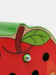 Зеленый магнитная рыбалка, деревянная игрушка поймай червяка