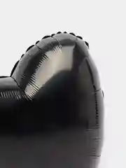 Черный фольгированный шар сердце 19", 49 см