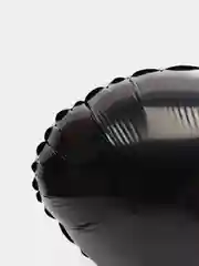 Черный фольгированный шар сердце 19", 49 см