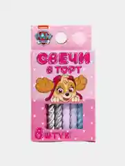 Розовый свечи для торта "Щенячий патруль"