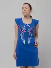 Синий платье "Бабочка"
