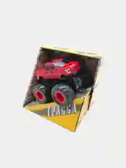 Красный машина пластиковая инерционная 4WD, на резиновых полых шинах / машинка полный привод