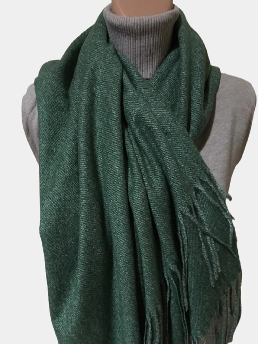 Зеленый палантины женские/шарф платок жен/осень/зима/подарок маме/Blend Cashmere/головн/маме