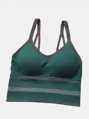 Зеленый женский спортивный топ