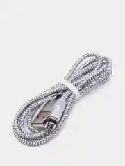 Серебряный магнитный кабель microUSB, type-C, Lightning