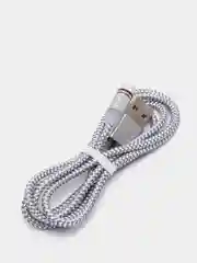 Серебряный магнитный кабель microUSB, type-C, Lightning