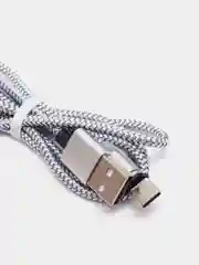 Серебряный магнитный кабель microUSB, type-C, Lightning