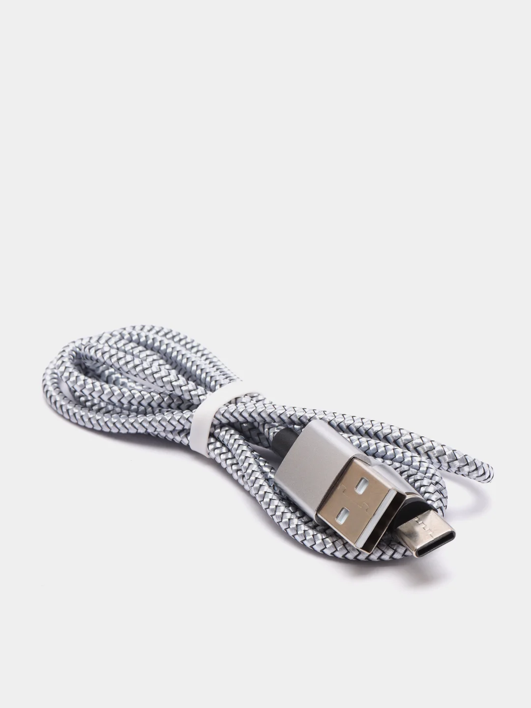 Серебряный магнитный кабель microUSB, type-C, Lightning