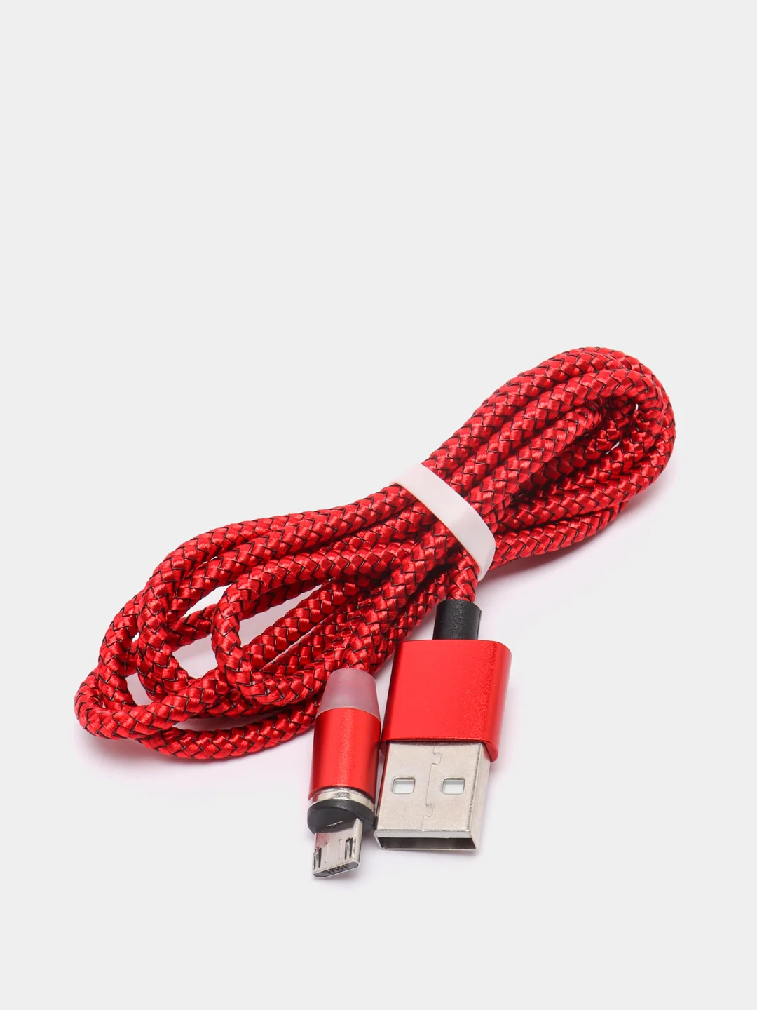 Белый магнитный кабель microUSB, type-C, Lightning