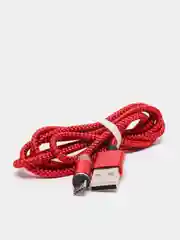 Белый магнитный кабель microUSB, type-C, Lightning