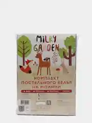 Постельное белье Milky Garden "Classic" 2-спальный сатин Простынь на резинке 160х200 см