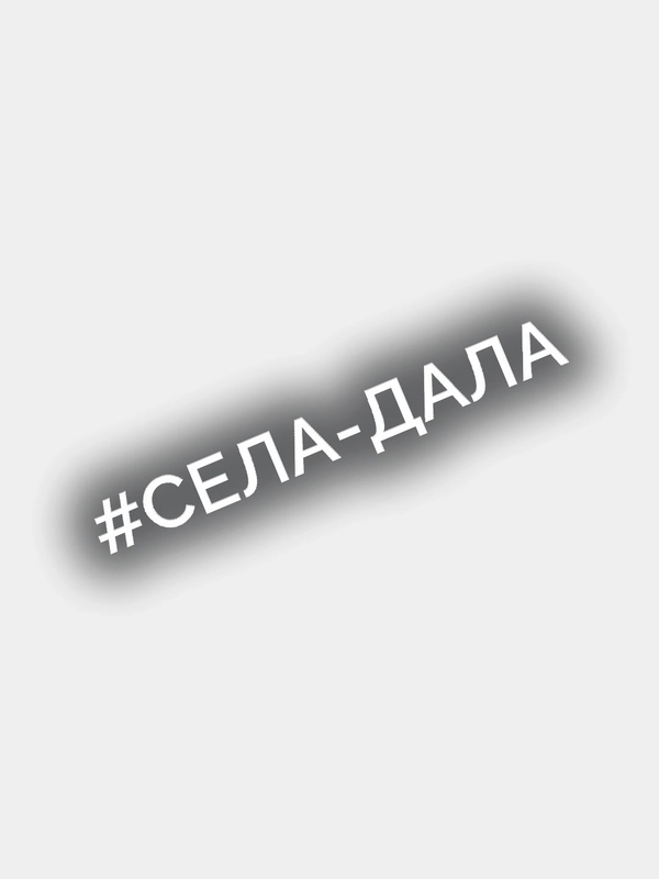 Наклейка на авто "Села-дала"
