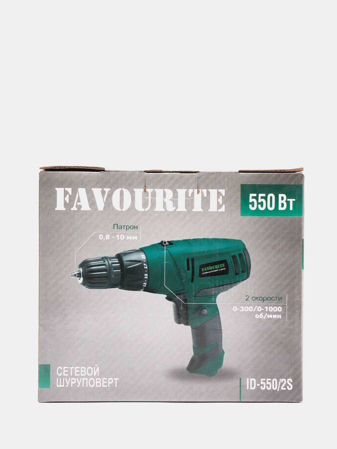 Сетевой шуруповерт ID 550/2S, 550Вт, 2 скорости, 300-1000об/мин FAVOURITE