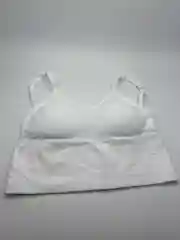 Белый топ спортивный удлиненный