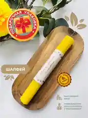Желтый свеча из вощины с шалфеем, 1 штука