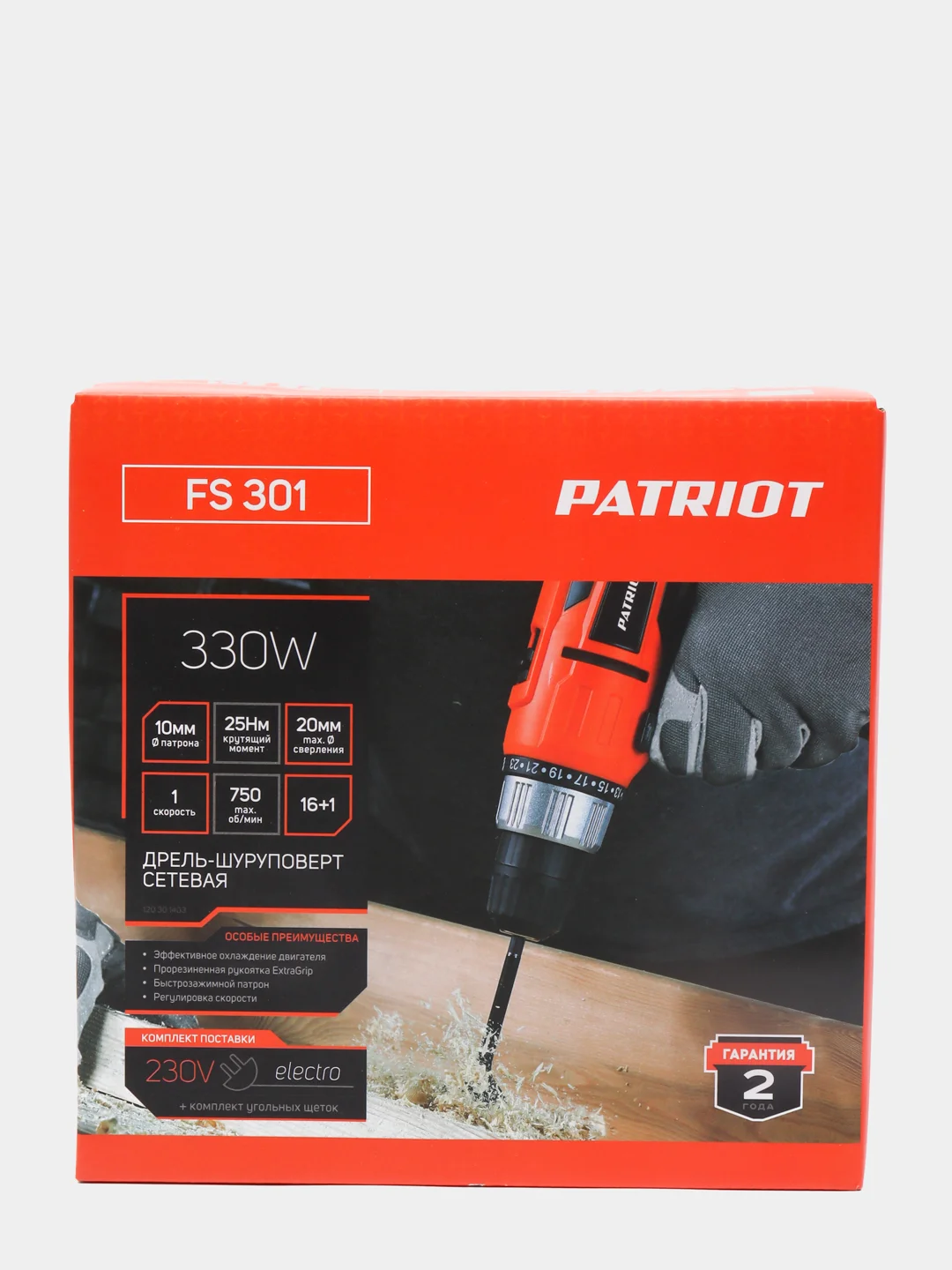Дрель-шуруповерт сетевая PATRIOT FS 301