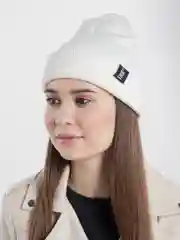 Белый шапка вязанная унисекс TRUE