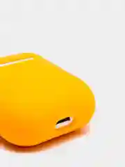 Светло-оранжевый чехол силиконовый для наушников  Airpods 2