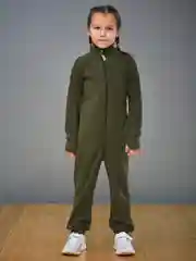 Хаки флисовый комбинезон детский / комбинезон утепленный / демисезон / теплый комбинезон