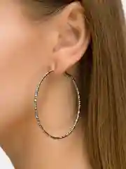 Серьги "Кольца рифленые ", ажурные