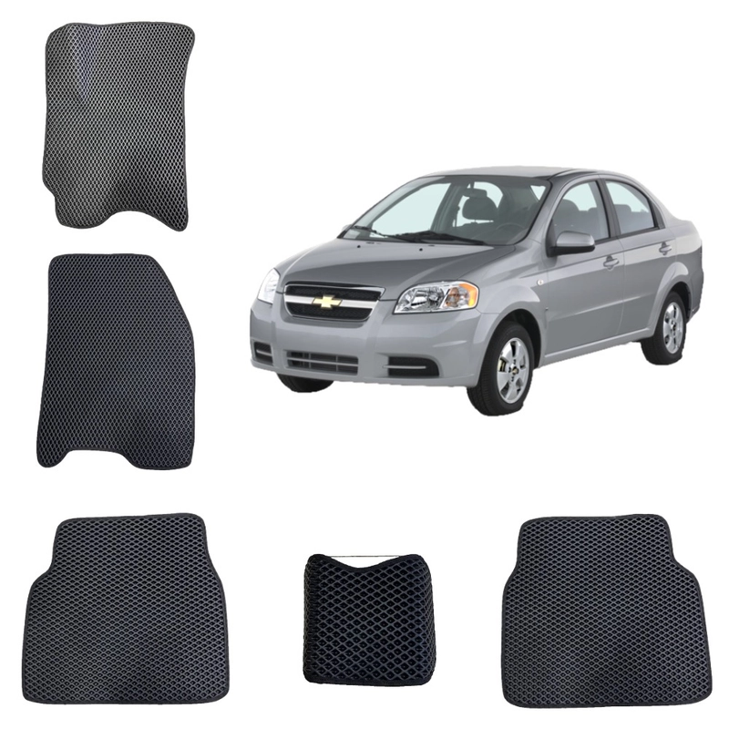 3-D автомобильные EVA коврики для CHEVROLET AVEO T250/RAVON R3/Шевроле Авео Т250/Равон Р3