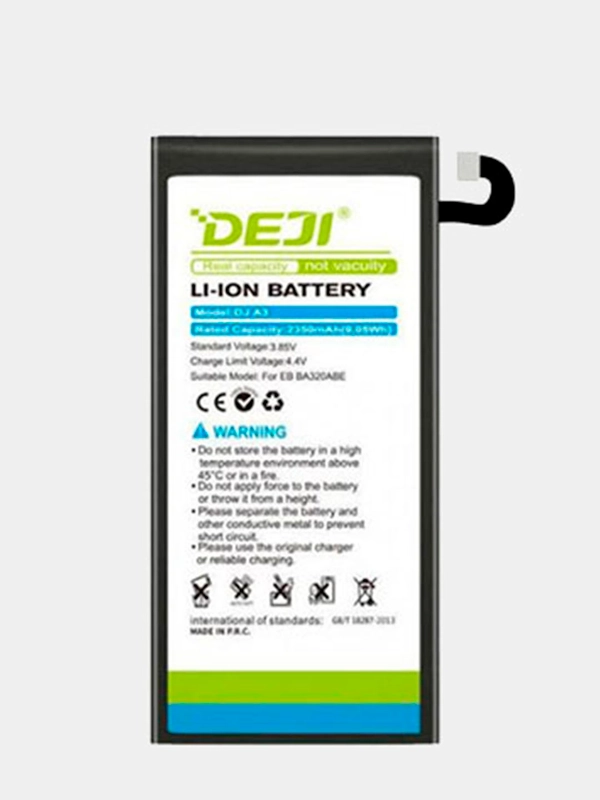 Аккумулятор DEJI Samsung Galaxy A10, A7, A10S,A107, A20S A207,A3,A50,A20, A30, A30s,A8,S10