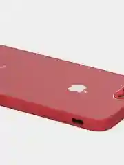 Багровый чехол силиконовый со стеклянной панелью для iPhone 7 Plus / iPhone 8 Plus