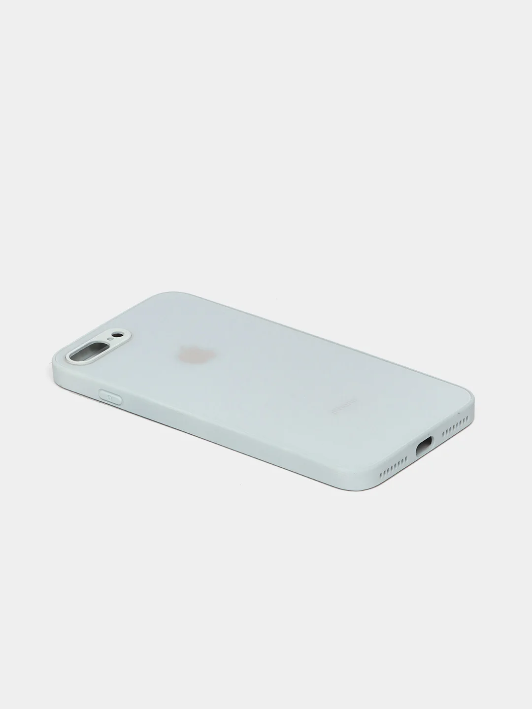 Ледяной чехол силиконовый со стеклянной панелью для iPhone 7 Plus / iPhone 8 Plus