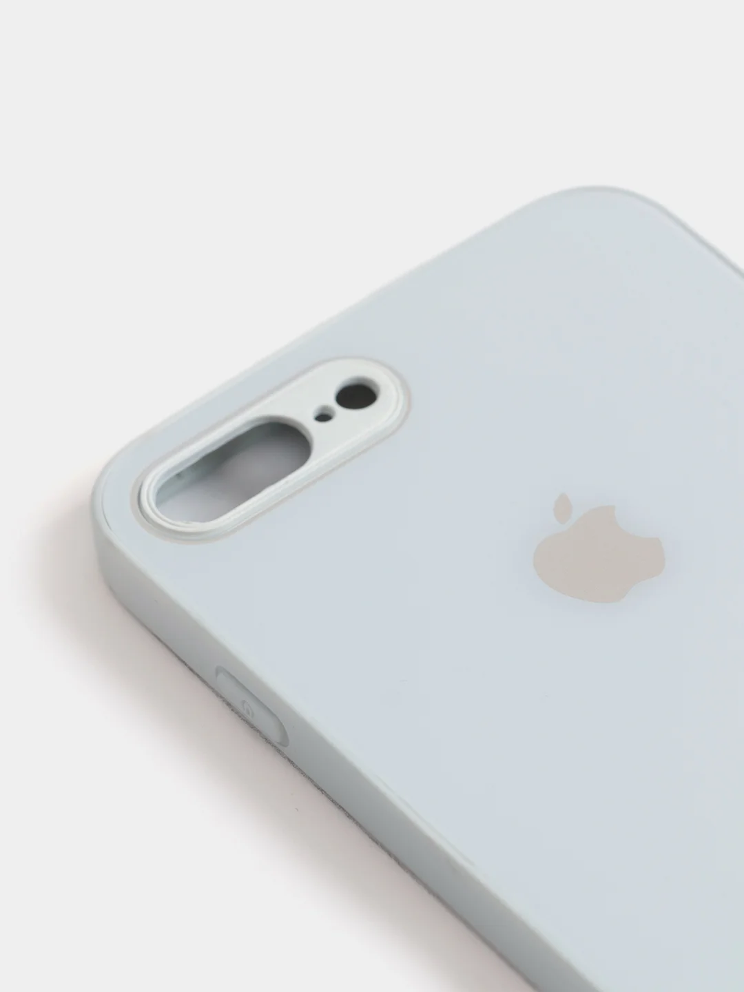 Ледяной чехол силиконовый со стеклянной панелью для iPhone 7 Plus / iPhone 8 Plus