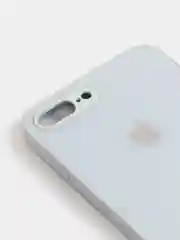 Ледяной чехол силиконовый со стеклянной панелью для iPhone 7 Plus / iPhone 8 Plus