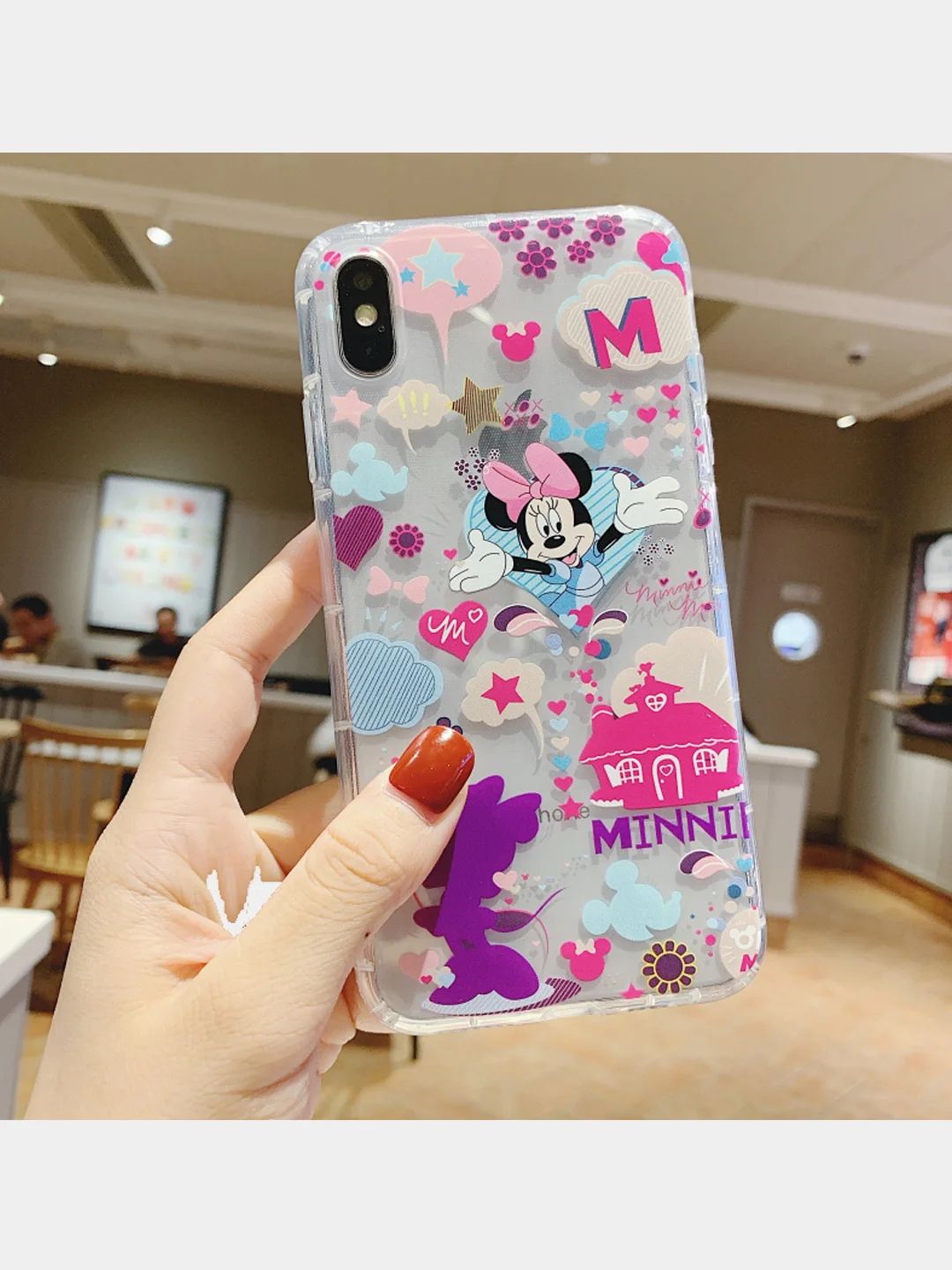 Конфетный чехол для iPhone 11, 12, 7, 8 "Мышка салют"