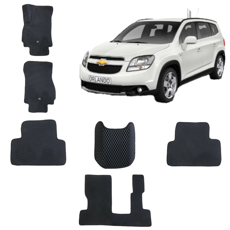 Автомобильные 3-D коврики EVA для Chevrolet Orlando / Шевроле Орландо