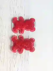 Белый заколоки на первые хвостики "Мишка", 2 шт