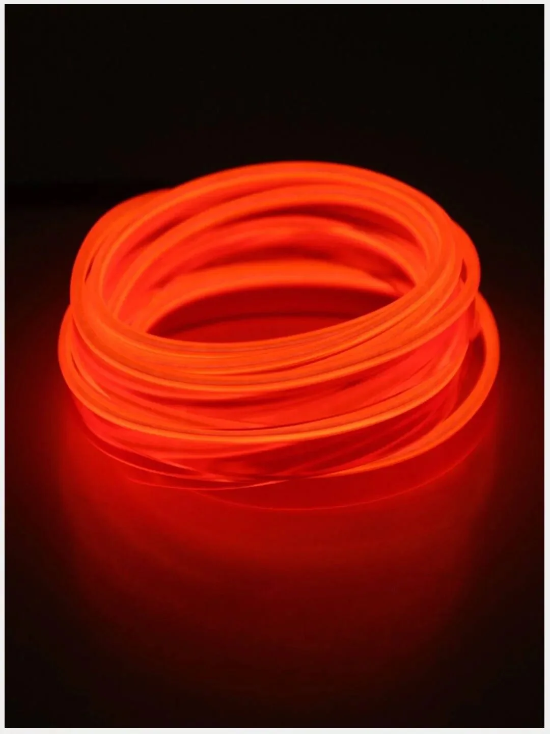 Красный неоновая лента для авто EL wire 3m
