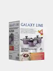 Набор посуды  GL 9504 с антипригарным покрытием, 6 предметов, Galaxy
