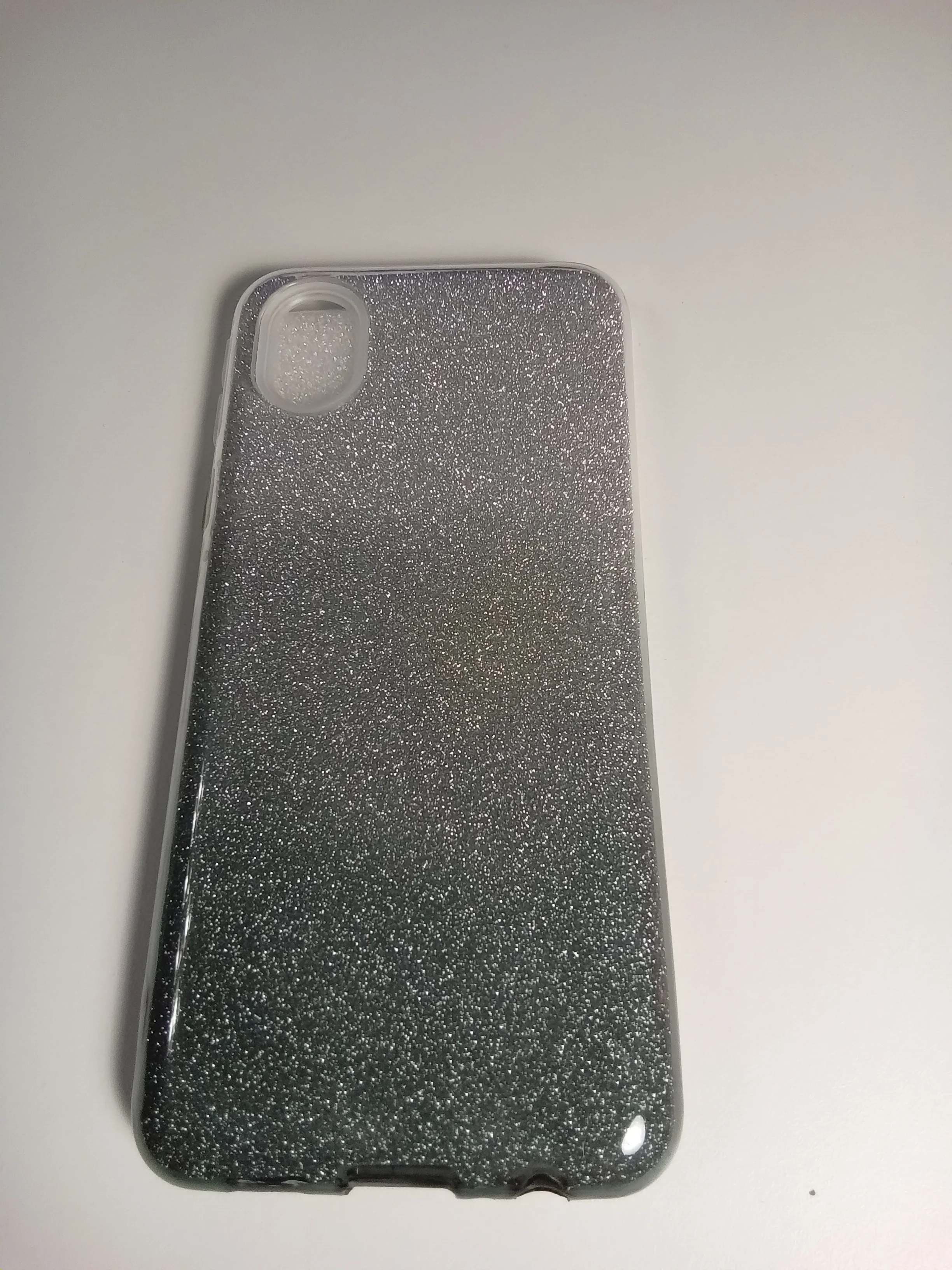 Серебряный чехол блестящий SAMSUNG A01 CORE