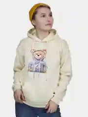 Бежевый худи "Стильный Тэди" (Толстовка с принтом "Stylish Tedy")