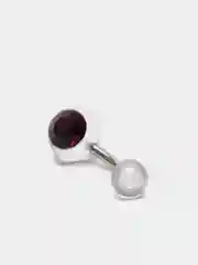 Фиолетовый пирсинг для пупка