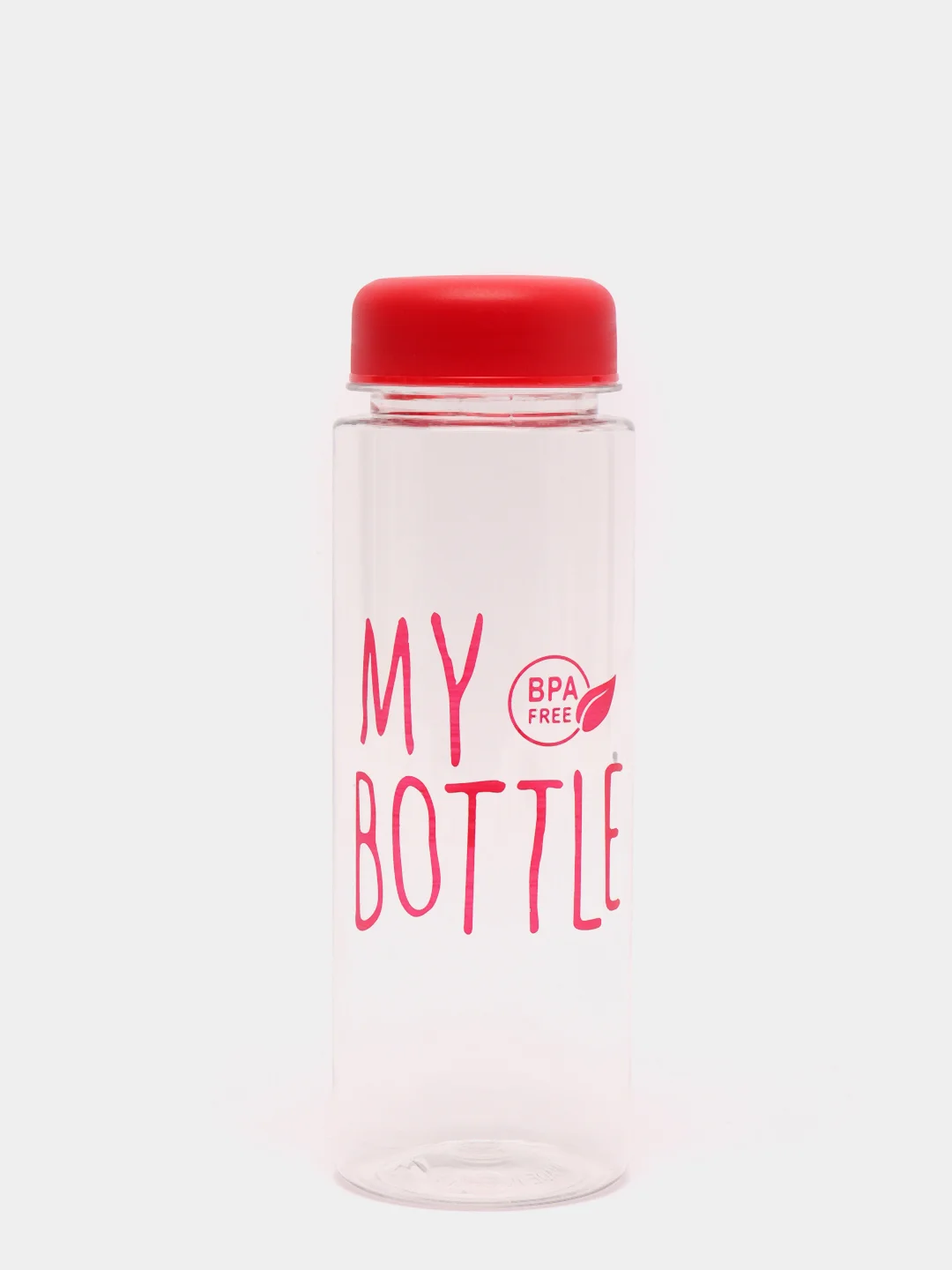 Красный спортивная бутылка для воды и коктейлей My Bottle с крышкой, в чехле