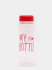 Красный спортивная бутылка для воды и коктейлей My Bottle с крышкой, в чехле
