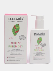 Крем-мыло для интимной гигиены Girls Friendly для девочек с 3-х лет Ecolatier,250 мл