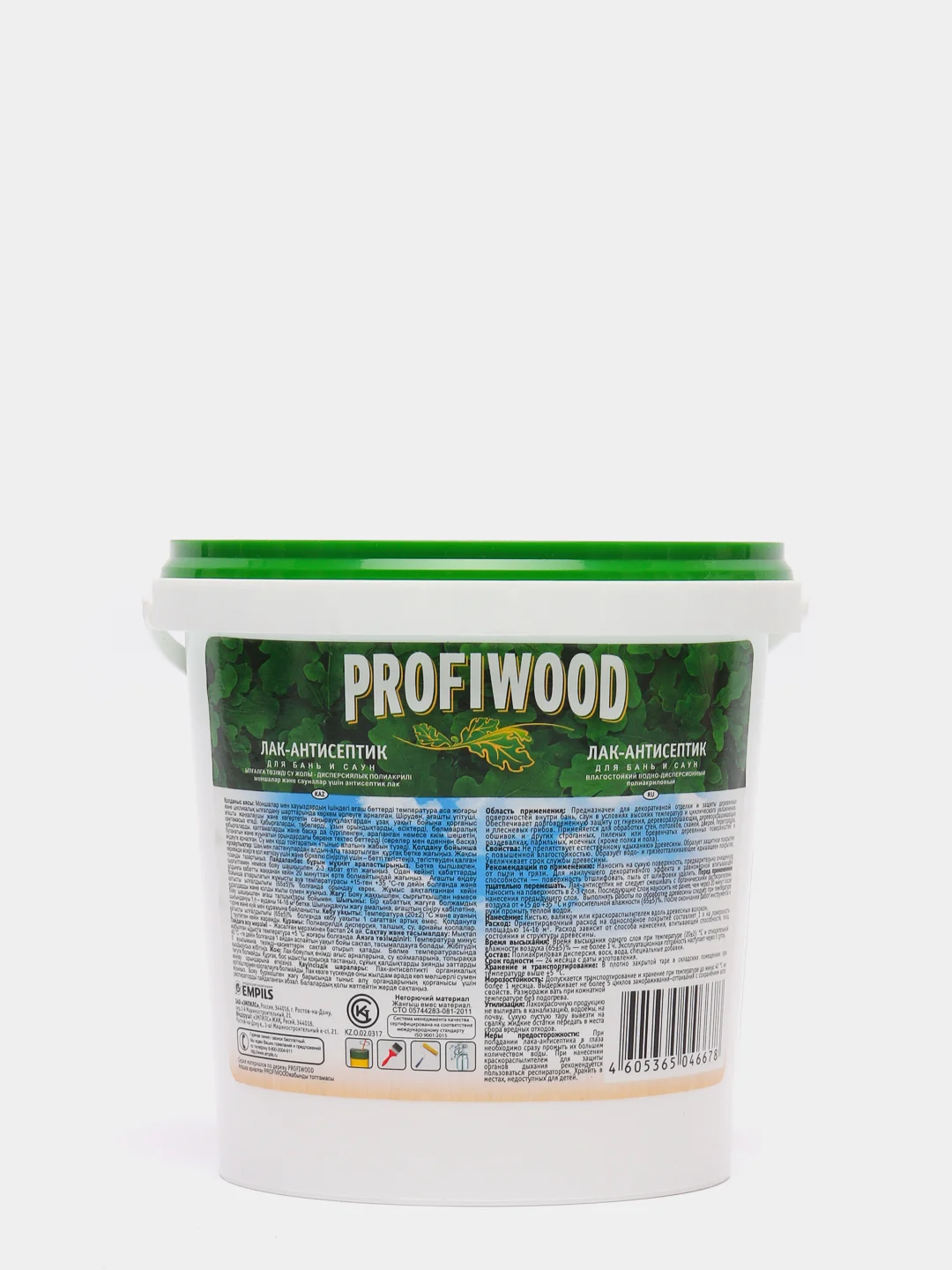 Лак PROFIWOOD антисептик для бань и саун полиакриловый с воском