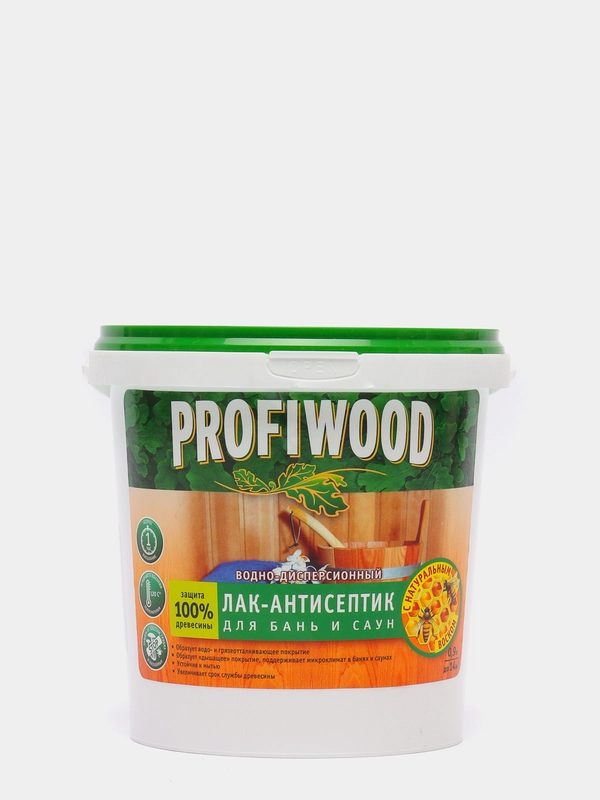 Лак PROFIWOOD антисептик для бань и саун полиакриловый с воском