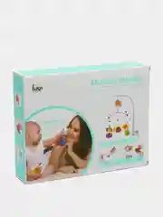Музыкальный мобиль со съемными игрушками и прорезывателем