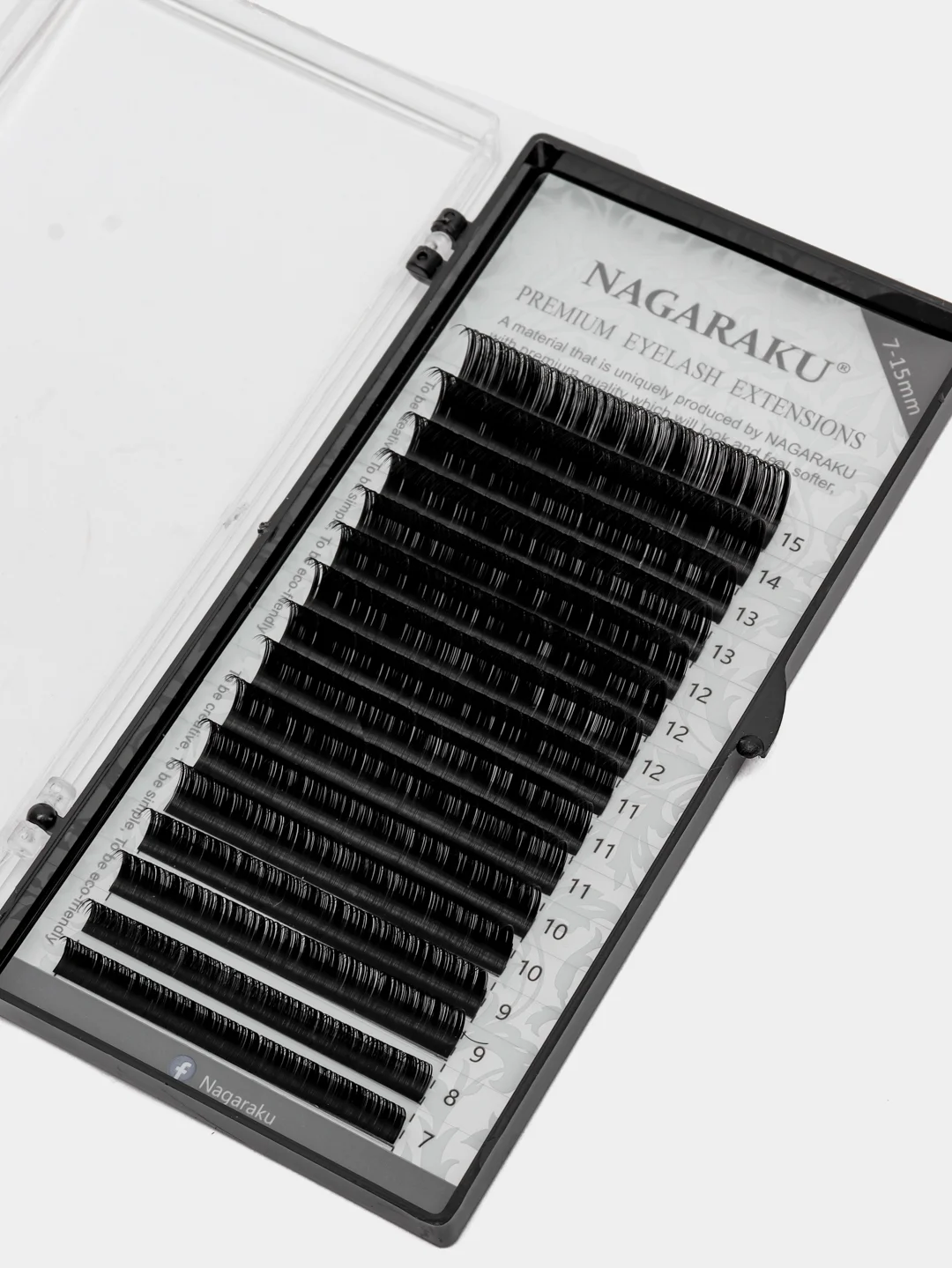 Ресницы для наращивания Nagaraku, "Mix 0,10 D"