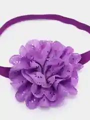 Фиолетовый повязка на голову с бантиком