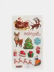 Белый переводная татуировка, 12*7 см детское тату "Новый год"