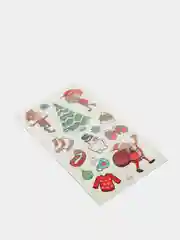 Индиго переводная татуировка, 12*7 см детское тату "Новый год"